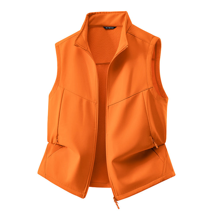 Damen Ärmellose Softshell-Weste mit Stehkragen, Stretchfutter und Zweiwege-Reißverschluss Echo Archiv