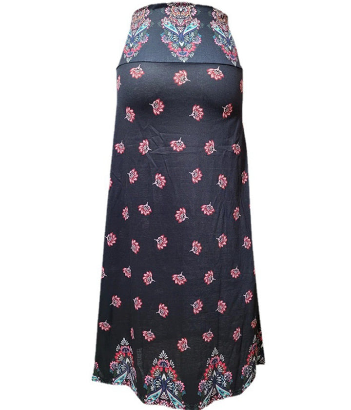 Damen nan Maxirock mit Elastikbund und Eingrifftaschen im Boho-Muster Echo Archiv
