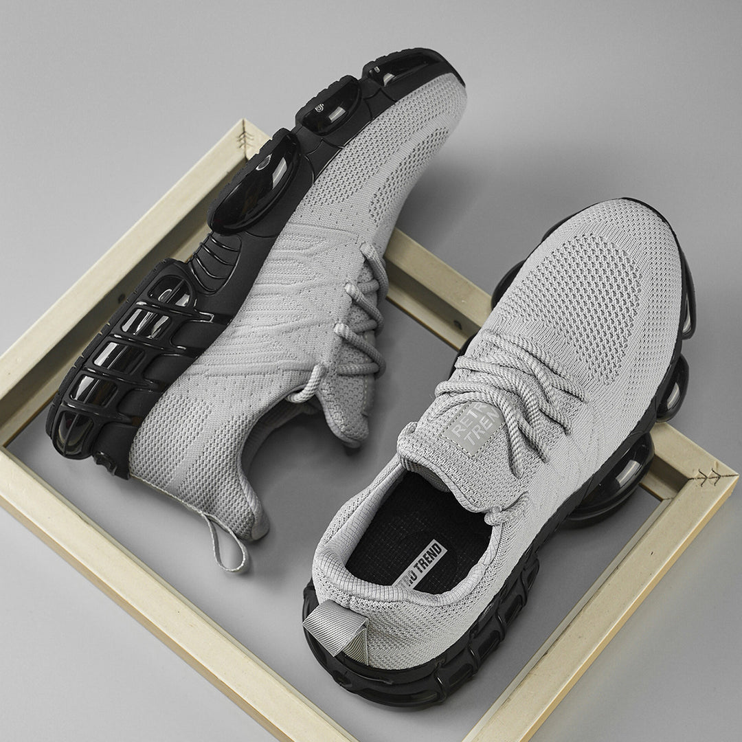 Unisex atmungsaktive Strick-Sneaker mit integrierter Luftkapsel-Dämpfung und flexibler Gummischale – Norré