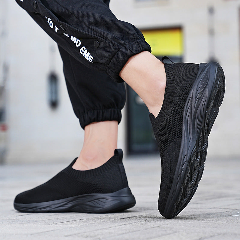 Unisex nan elastischer Strick-Schlupfschuh mit ergonomischer Dämpfungssohle und Fersenlasche Echo Archiv
