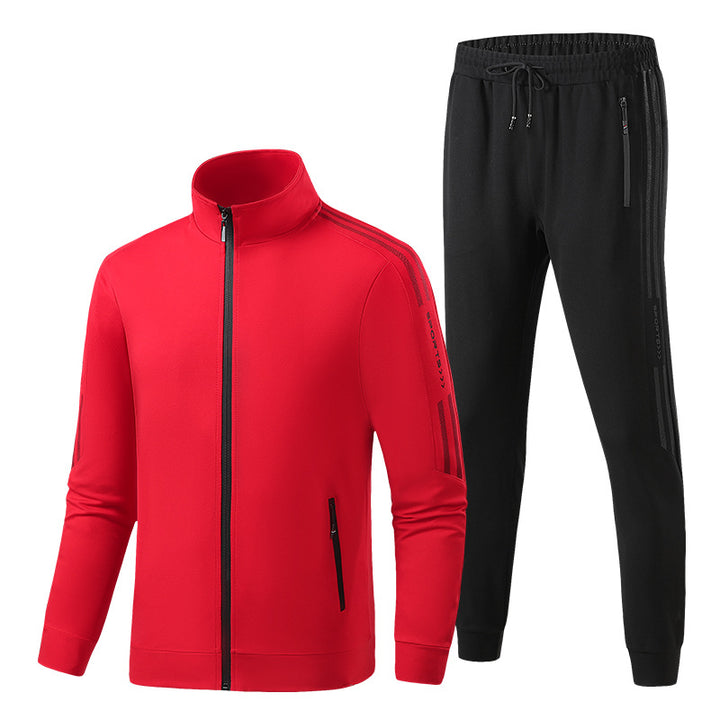 Herren Funktions-Trainingsanzug-Set mit Reißverschlussjacke und elastischer Jogginghose Echo Archiv