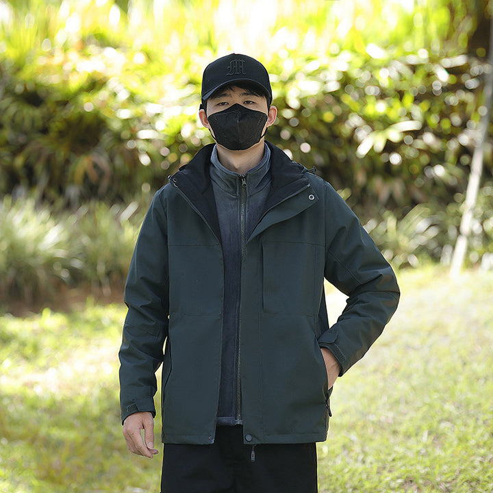 Unisex Wetterfeste Trekking-Softshelljacke mit hohem Kragen und leichter Thermofütterung Echoarchiv