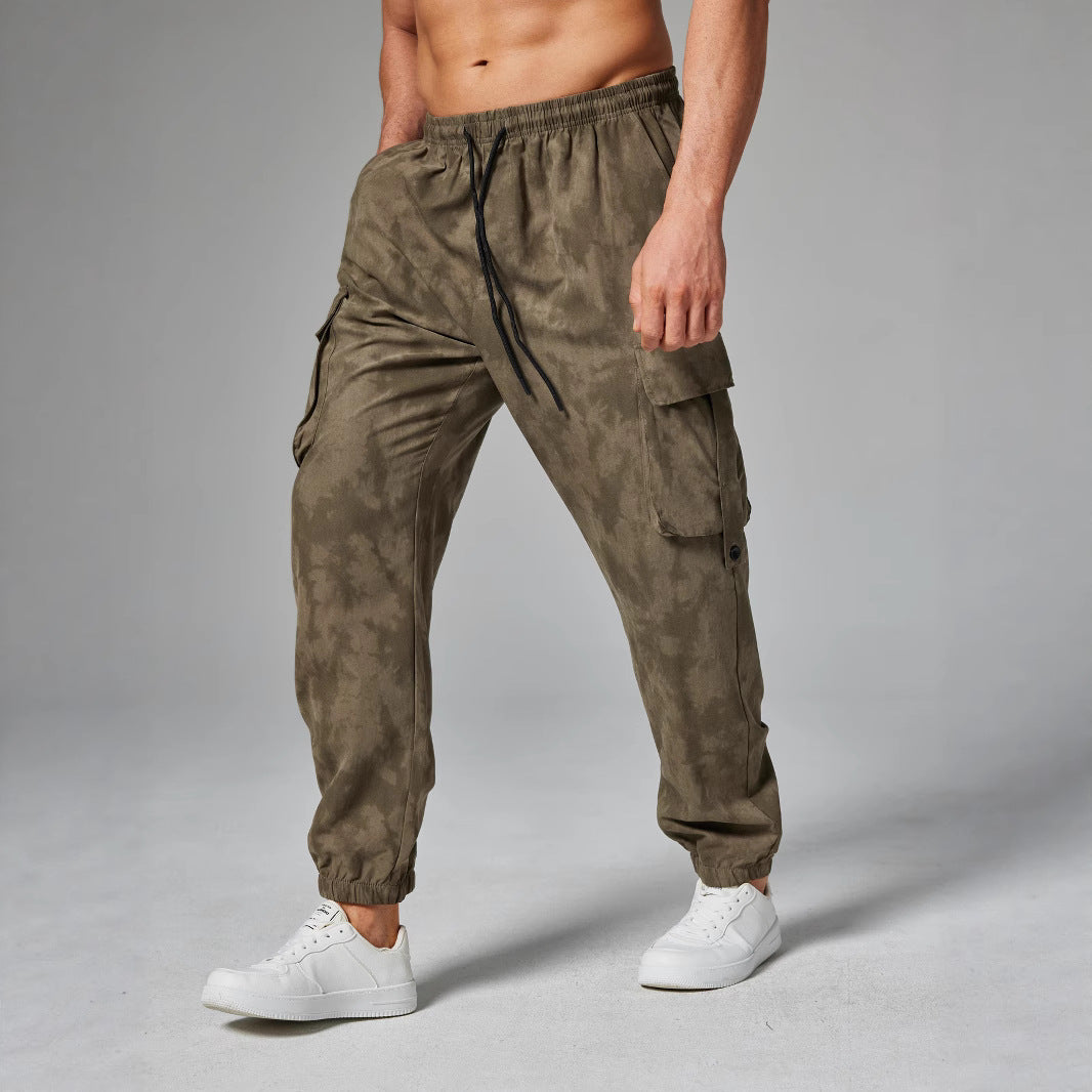 Herren Cargo-Hose mit seitlichen Abnähten und elastischem Bund Echoarchiv