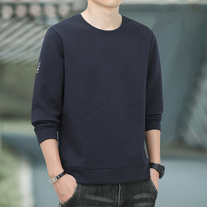 Herren Rundhals-Sweatshirt mit angerauter Innenseite und schmalem Saum Echo Archiv