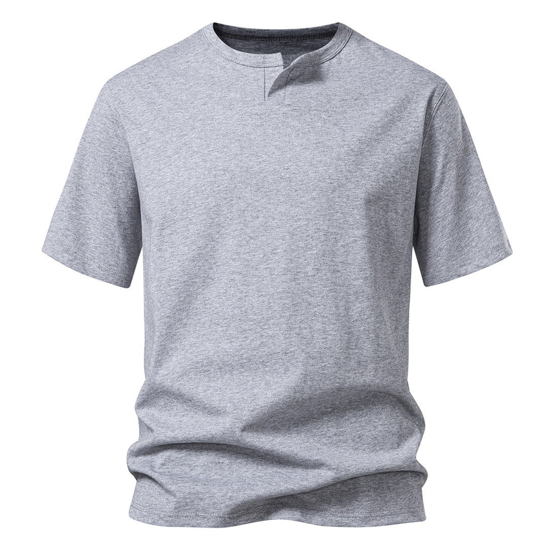 Herren Kurzarm T-Shirt mit kreativem Kragen Echoarchiv