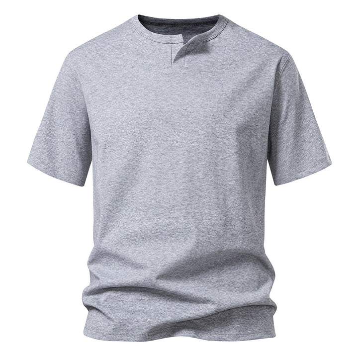 Herren Kurzarm T-Shirt mit kreativem Kragen Echoarchiv