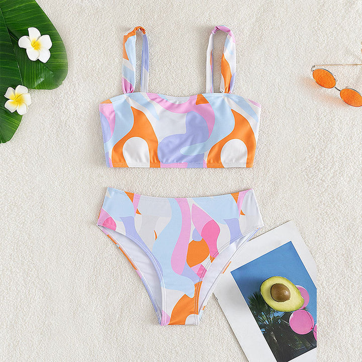 Damen Bikini-Set mit modernem geometrischem Design Echo Archiv