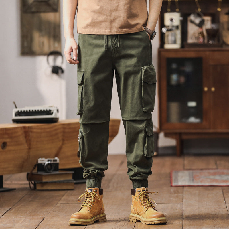 Herren Cargo-Joggerhose im Utility-Workwear-Stil mit Tunnelzugbund, elastischen Bündchen und Multifunktionstaschen Echo Archiv