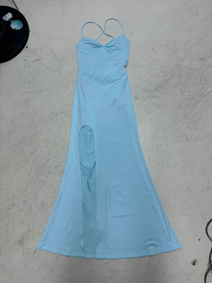 Damen Maxikleid mit tiefem V-Ausschnitt und langen Seiten-Schlitzen Echo Archiv