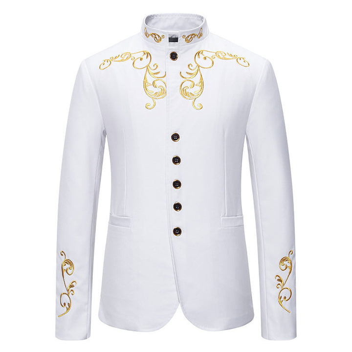 Herren Elegantes Blazer mit exquisiter Gold-Stickerei Echoarchiv