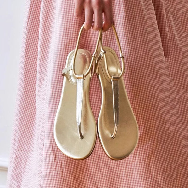 Damen Zehentrenner-Sandalen mit elegantem Ringdetail Echoarchiv