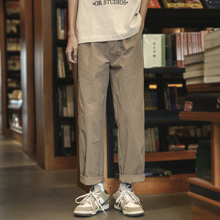 Herren lässige Chinohose mit umschlagbarem Saum Echoarchiv
