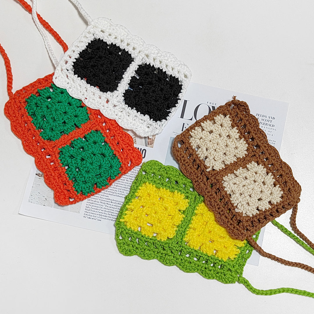 Damen handgefertigte gehäkelte Tasche Echo Archiv