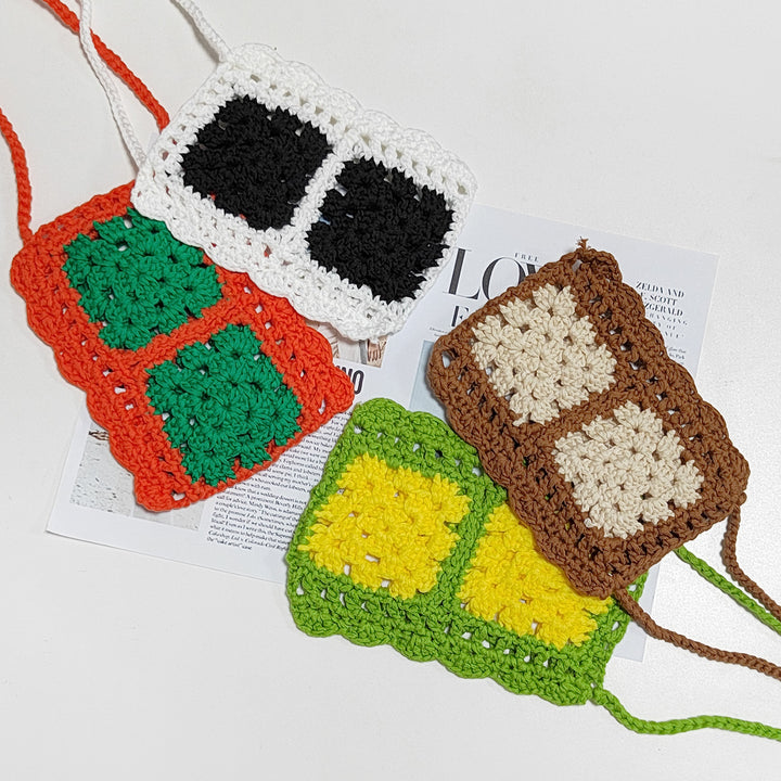 Damen handgefertigte gehäkelte Tasche Echo Archiv