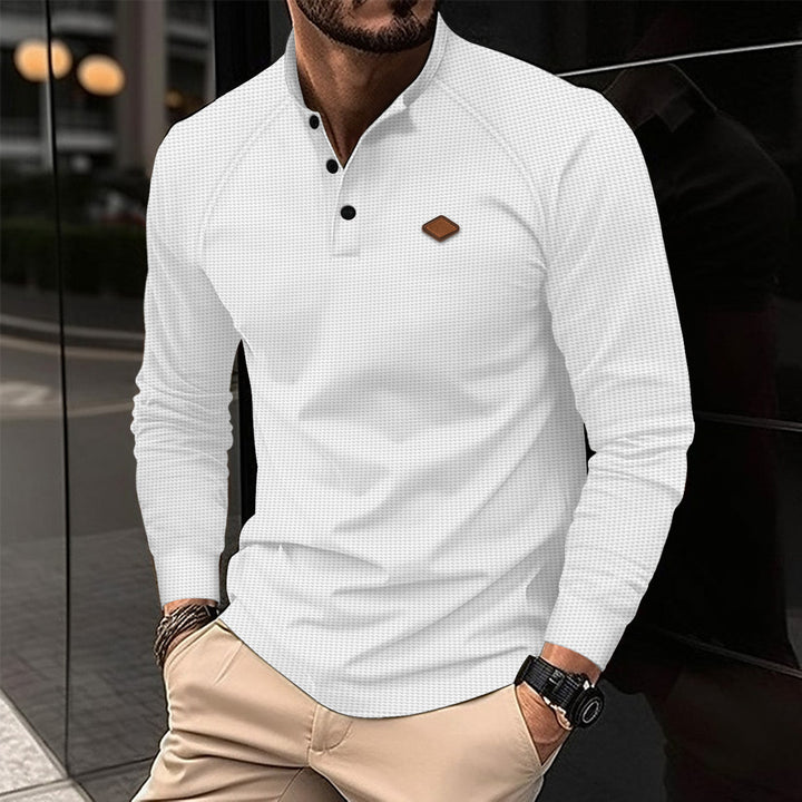Herren Langarm-Polohemd mit modernem Design und atmungsaktiven Eigenschaften Echoarchiv