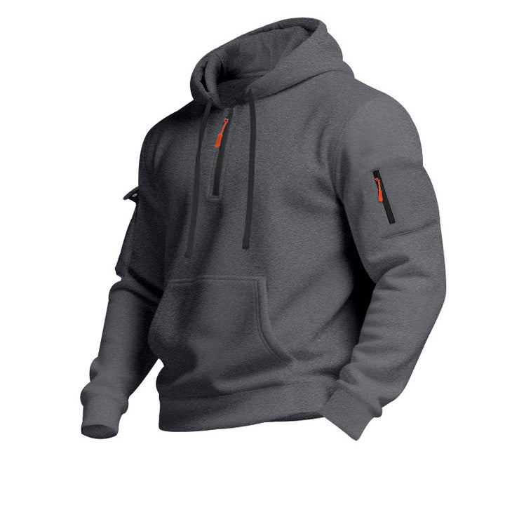 Herren Kapuzensweater mit Reißverschluss und praktischen Seitentaschen Echoarchiv