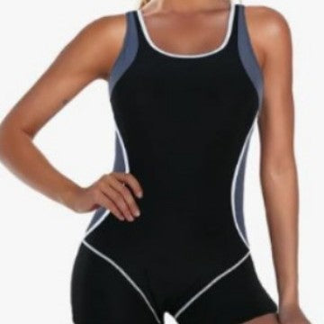 Damen Sportlicher Schwimmanzug mit Shorty-Schnitt Echo Archiv