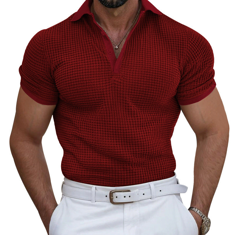 Herren Poloshirt mit strukturierter Oberfläche und atmungsaktiven Eigenschaften Echoarchiv