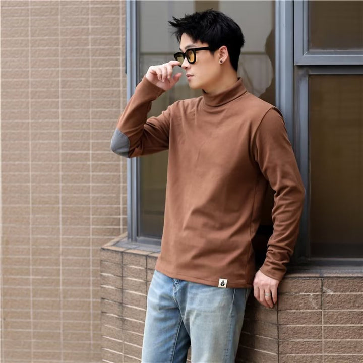 Herren Hochkragenpullover aus weichem Material Echoarchiv