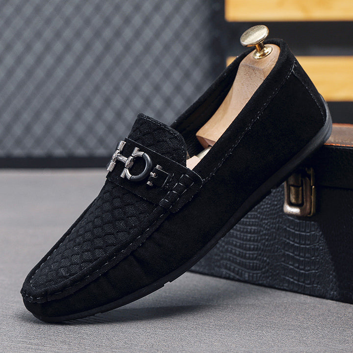 Herren Elegante Velours Mokassins Echo Archiv