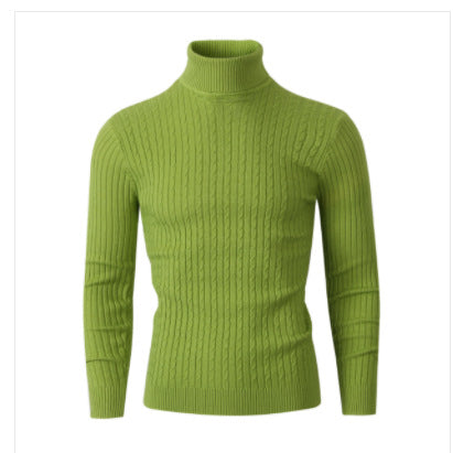 Herren Pullover mit hohem Kragen und strukturiertem Zopfmuster Echoarchiv
