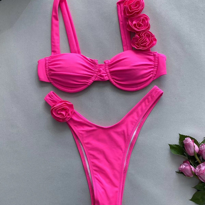 Damen Bikini mit dekorativen Blumenakzenten Echo Archiv
