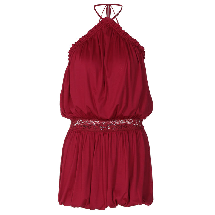 Damen Verspielter Jumpsuit mit Spitzenakzenten Echo Archiv