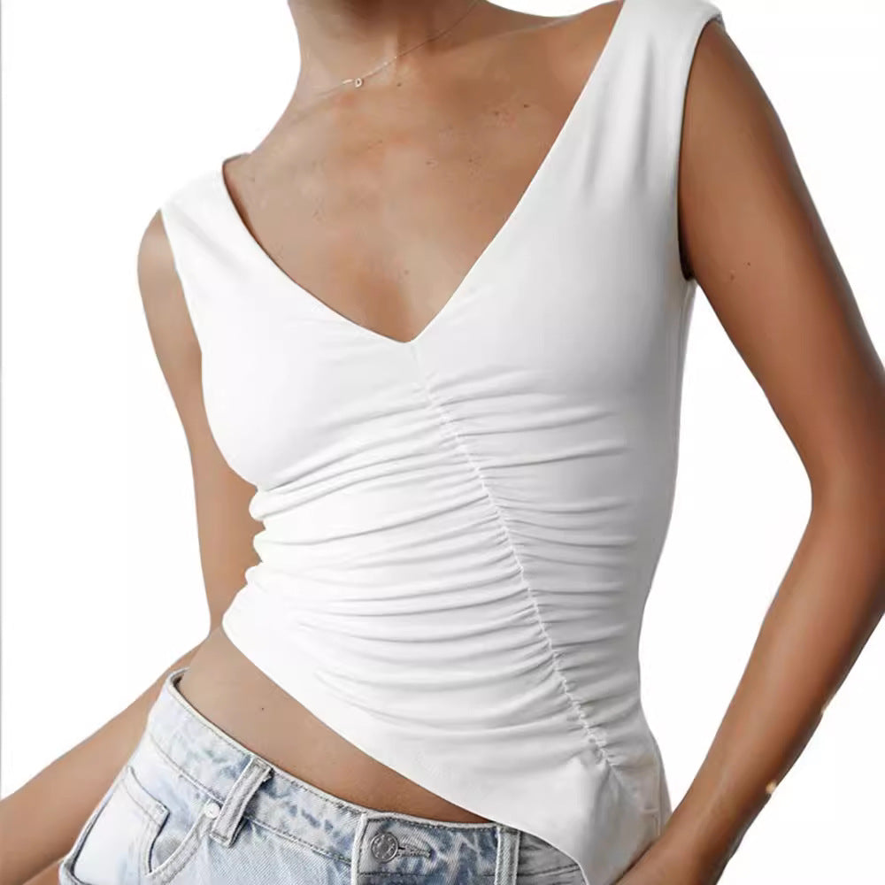 Damen figurbetontes Top mit Rüschendetails Echo Archiv