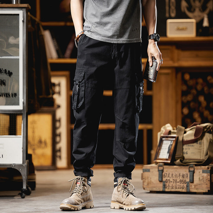 Herren Taktische Utility-Cargo-Hose mit verstärkten Kniepatches, Multifunktionstaschen und Kordelbund Echo Archiv
