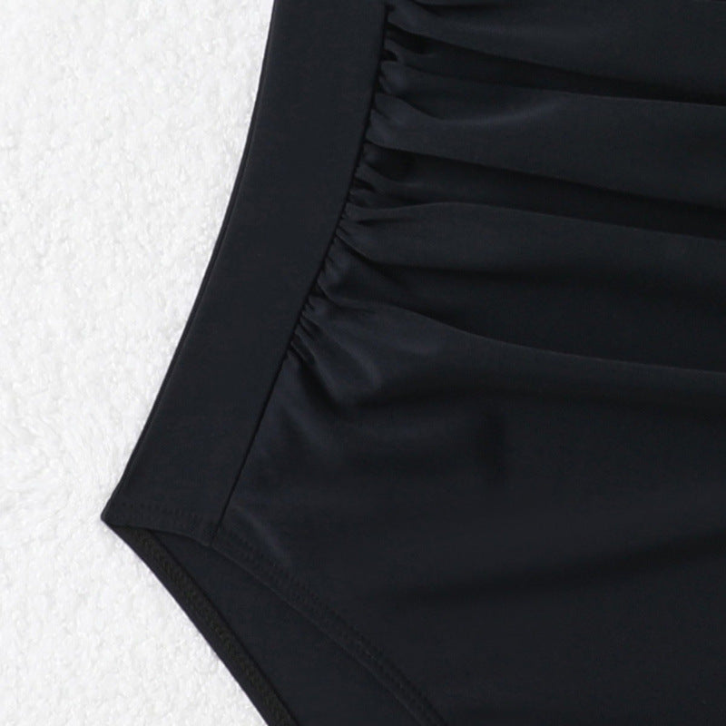 Damen Eleganter Wickel-Badeanzug mit Raffungen Echo Archiv