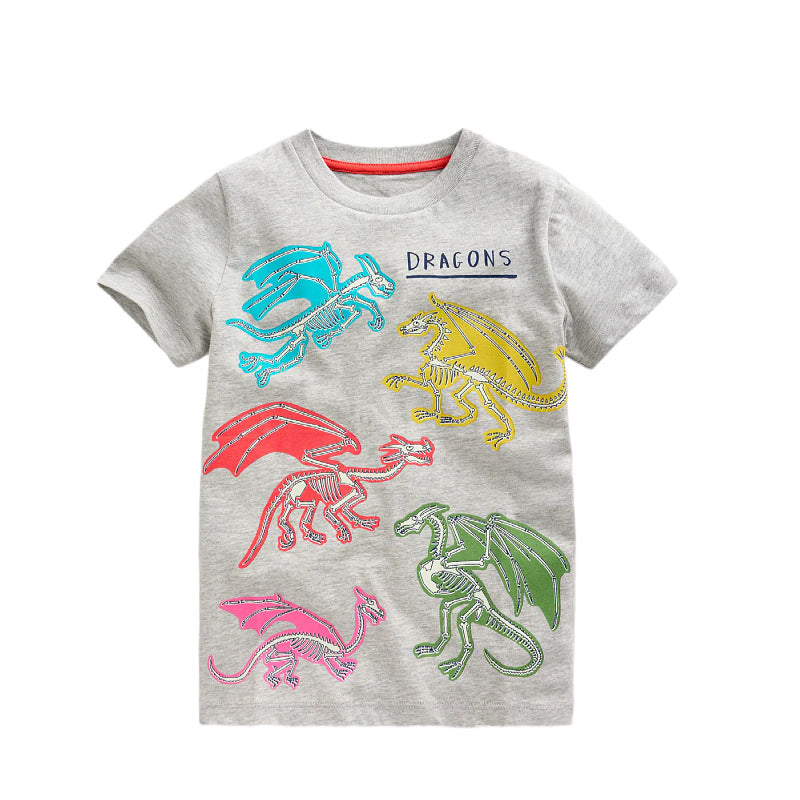 Jungen T-Shirt mit lebhaftem Drachenmotiv Echo Archiv