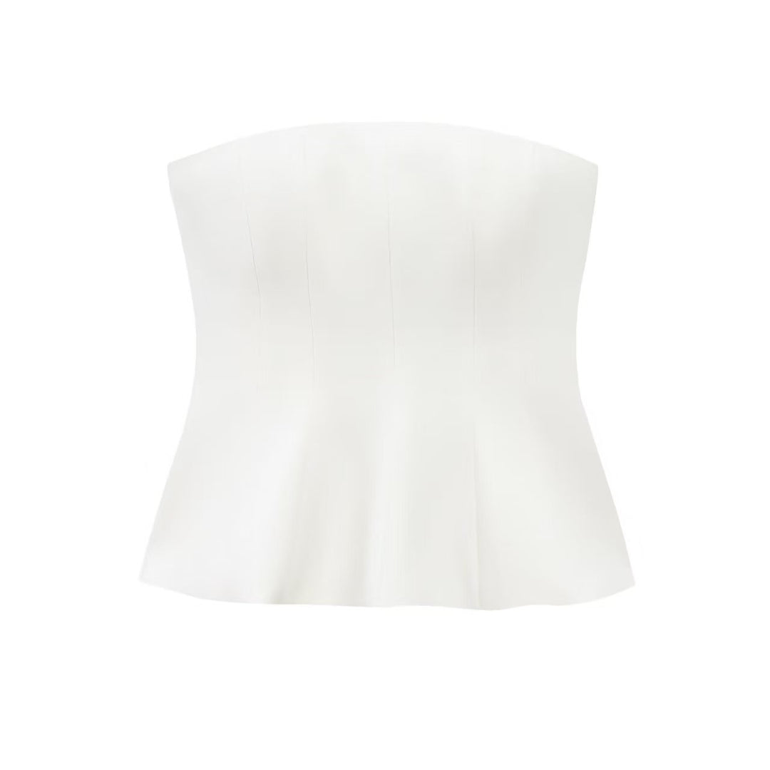 Damen Bustier-Oberteil mit figurformendem Schnitt und elegantem Plissee Echo Archiv