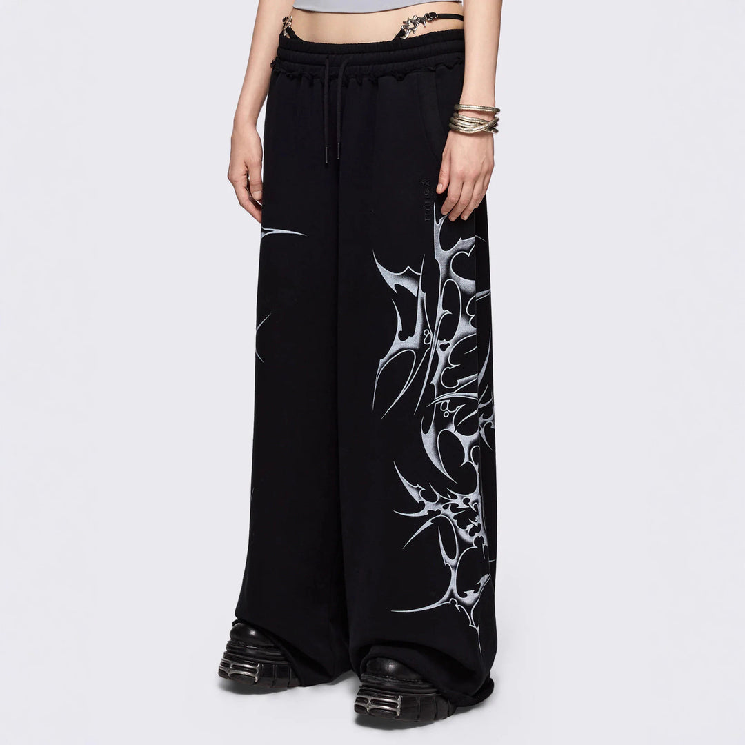 Damen Urbaner Baggy-Hosen mit Grafiken Echo Archiv