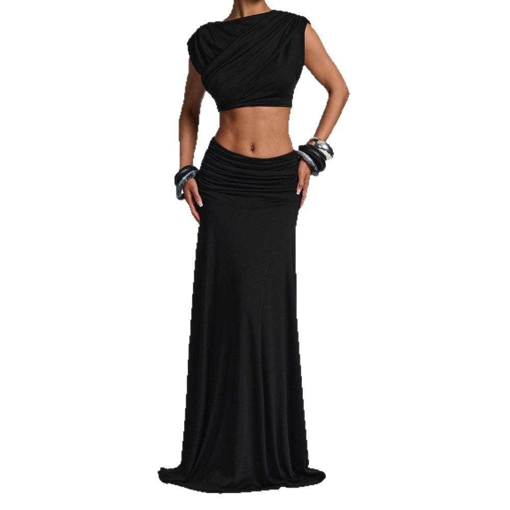 Damen Elegantes Wickelkleid mit raffinierten Drapierungen Echo Archiv