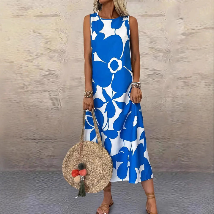 Damen Maxikleid mit floralem Muster Echoarchiv