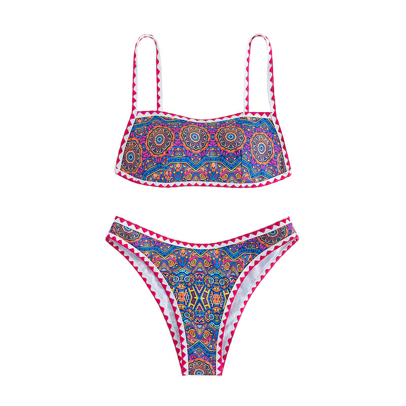 Damen Bandeau-Bikini mit trendy ethnic-muster Echo Archiv