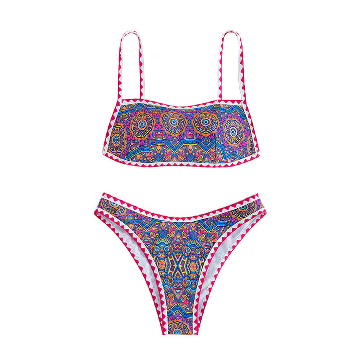 Damen Bandeau-Bikini mit trendy ethnic-muster Echo Archiv