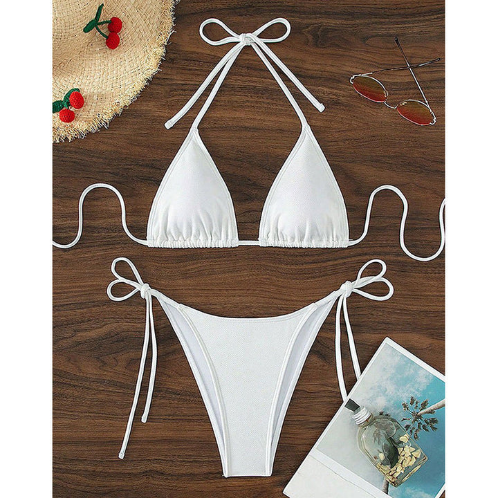 Damen Triangel-Bikini mit verstellbaren Trägern und SeitenbindEchoarchivändern Echoarchiv