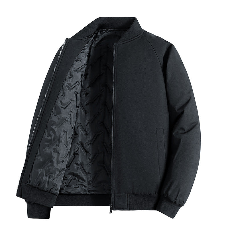 Herren Minimalistische Tech-Bomberjacke mit thermoisolierter Stepp-Innenlage und verdecktem Reißverschluss Echo Archiv