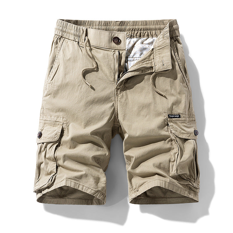 Herren Cargo-Shorts im lässigen Outdoor-Stil mit vielseitigen Taschen und elastischem Bund Echoarchiv