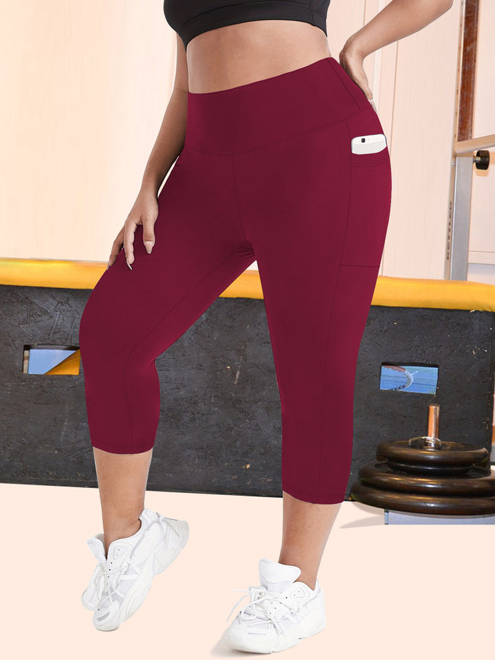 Damen Sculpting-Capri mit hoher Taille, Seitentaschen und formender Nahtführung echoarchiv-