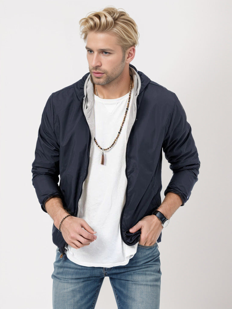 Herren leichte Übergangsjacke mit praktischen Taschen Echoarchiv