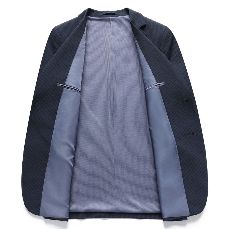 Herren eleganter Blazer mit feinem Strukturdesign Echoarchiv