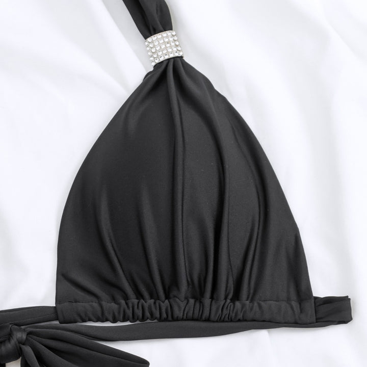 Damen Triangel-Bikini mit elegantem Metallverschluss und hohem Beinausschnitt Echo Archiv