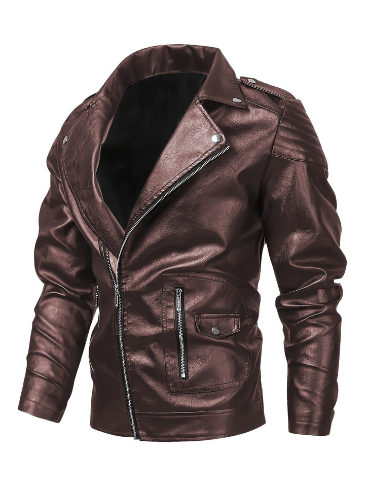 Herren Biker-Lederjacke – Valtoré