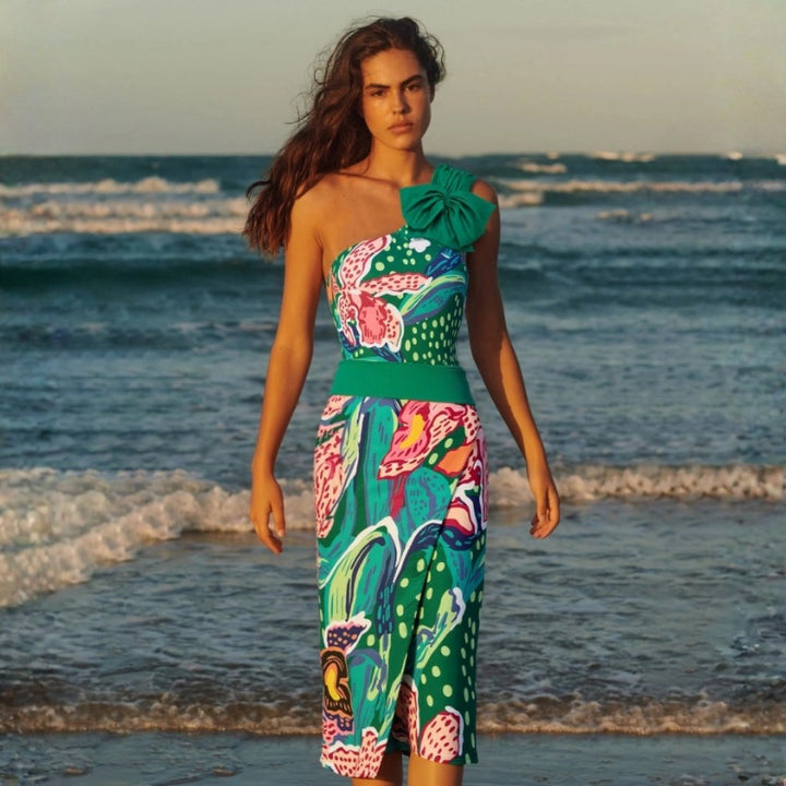 Damen Badeanzug Set mit farbenfrohem Muster Echo Archiv