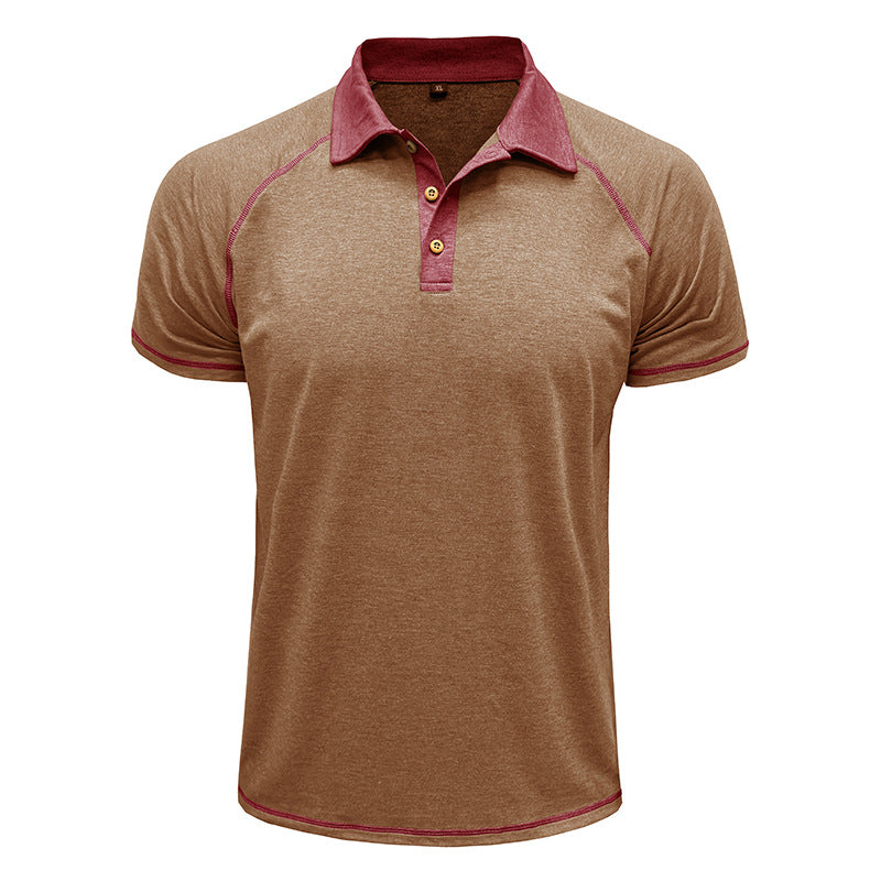 Herren lässiges Poloshirt mit kontrastierenden Einfassungen und hochwertigem Baumwollmix Echoarchiv