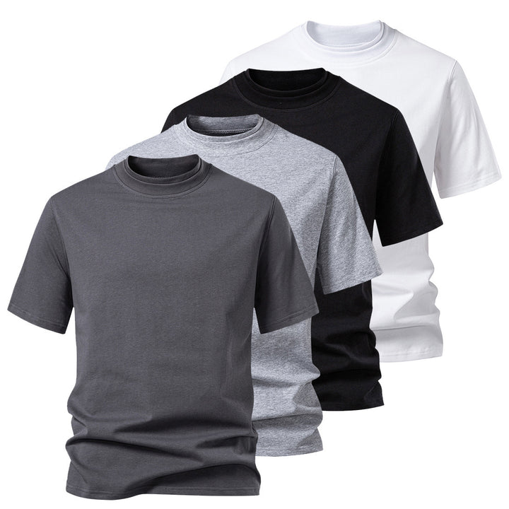 Herren Rundhalsshirt aus hochwertiger Baumwolle mit minimalistischem Design Echoarchiv
