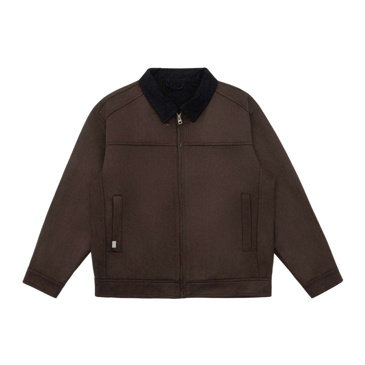 Herren Kurzblouson im Canvas-Workwear-Stil mit Cordkragen Echoarchiv