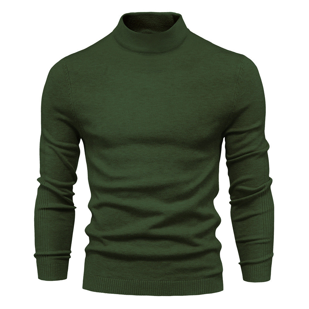Herren komfortabler Rollkragenpullover aus weichem Strick Echoarchiv